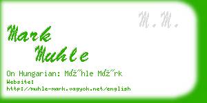 mark muhle business card